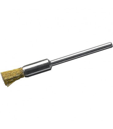 Brosse pinceau diam. 5 mm avec tige 3,0mm, laiton 0,1mm