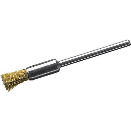 Brosse pinceau diam. 5 mm avec tige 3,0mm, laiton 0,1mm