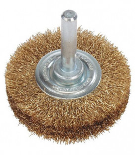 Brosse ronde Fil en laiton 0,20 mm 70 mm, Tige 6,0 mm
