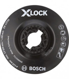 Disque d'appui BOSCH® soft ac insert X - Lock diam. 115 mm