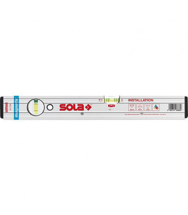 Niveau a bulle-aluminium Sola MRMI 100 avec reglage de references, longueur  :  1000mm