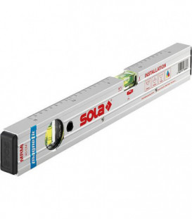 Niveau a bulle-aluminium Sola MRMI 100 avec reglage de references, longueur  :  1000mm