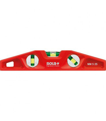 niveau bulle Sola MM 5 25 aimante alu - fonte
