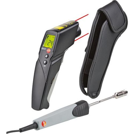 Thermometre infrarouge Testo 830-T2 Set avec capteur de surface et etui de protection en cuir