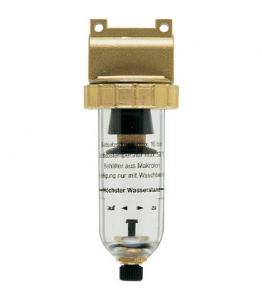 Filtre pneumatique 16 bars Raccord G1/4 x G3/8, Debit 1.050 l/min