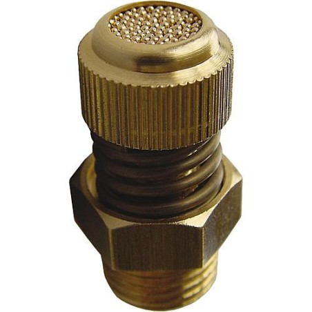 Silencieux reglable avec vis moletee G 1/2