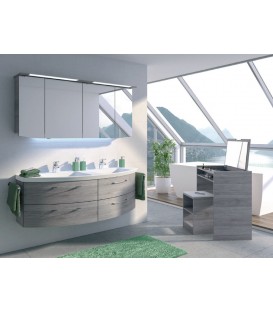 Meuble Suspendu Salle de Bain Double asque Cassca 153