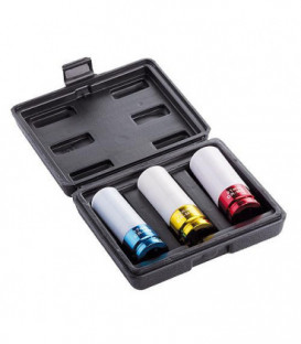 Cles a douille AEROTEC 3 pieces 17, 19, 21mm avec 1/2"