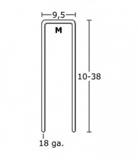 Agrafe 32 mm zingué CP Sencote, 1875 pcs