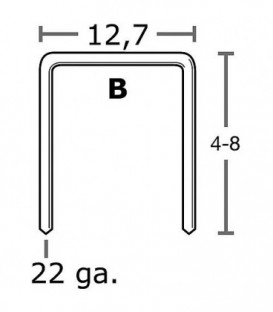 Agrafe 8 mm, zingué CP C-Pack, 45000 pcs