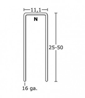 Agrafe 56 mm zingué CP Sencote, 6500 pcs