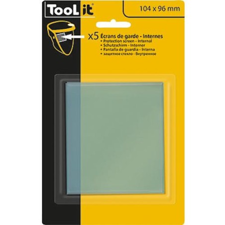 Verre de rechange GYS pour casque de soudeur ALIEN interieur emballage  :  5 pieces