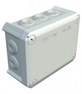Boite de derivation Thermoplast 10 x M25, IP 66 Type T 100, gris clair / 1 pc