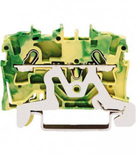 Borne de passage 2002 0,25 - 2,5 (4) mm² 2 conducteurs, vert-jaune / 1 pc