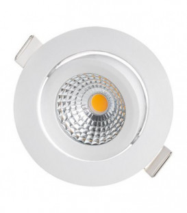 spot encastré LED, blanc 230V, 7W, 350lm, 2000-2700K encastrement:68mm, externe: 82mm