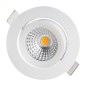 spot encastré LED, blanc 230V, 7W, 350lm, 2000-2700K encastrement:68mm, externe: 82mm