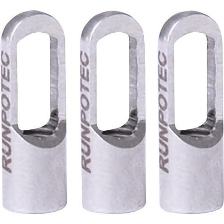 Kit Oeillets de tirage Runpotec 3 pieces, pour tige fibre de verre, diam. : 3 mm, filetage diam. : 6 mm