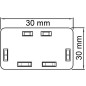Embout blanc Type WDK/HE 30030 / 1 pc