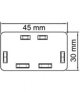 Embout blanc type WDK/HE 30045 / 1 pc