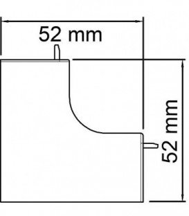Couvercle angle interieur Blanc type WDK/HI 30045 /1 pc