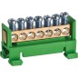 Borne de neutre et terre jaune-vert, type 60/S 7 1 pc