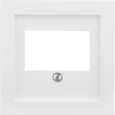 Piece centrale pour TAE 1 3 prises blanc polaire pour module encastré