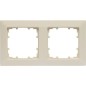Cadre dim 80 mm 2 compartiments, 151 mm x 80 mm Blanc electrique / 1 pc