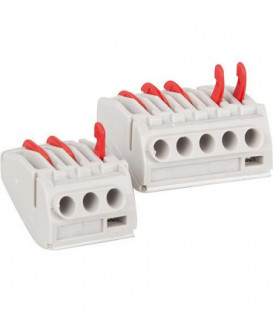 Borne de raccordement Uni 3 poles 0,5 mm² - 4,0 mm² 50 pieces
