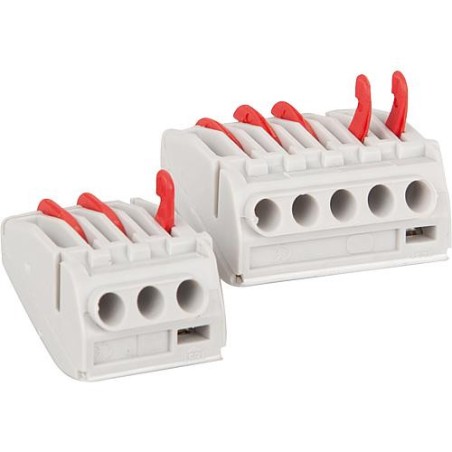 Borne de raccordement Uni 3 poles 0,5 mm² - 4,0 mm² 50 pieces
