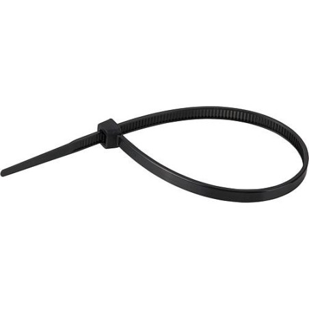 Collier resistant a la chaleur 368 x 7,6mm, noir 1 paquet de 100 pieces
