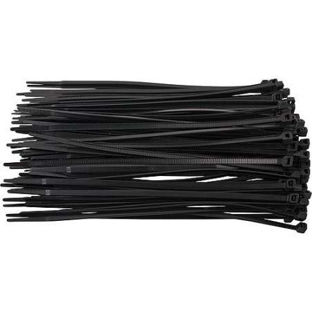 Collier resistant a la chaleur 368 x 7,6mm, noir 1 paquet de 100 pieces