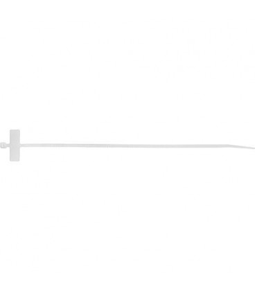 Marquage cables 100 x 2,5mm, nature 1 paquet de 100 pieces