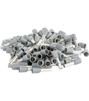 Embout isole 4,0 x 17 gris 1 sachet de 100 pcs