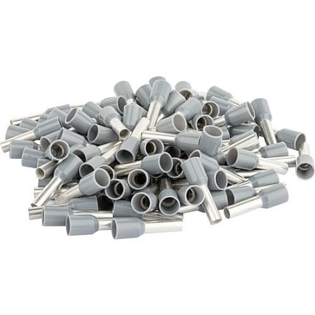 Embout isole 4,0 x 17 gris 1 sachet de 100 pcs