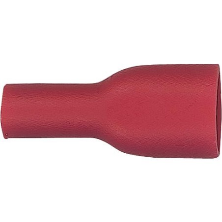 Manchon connecteur plat semi-isole 1,25 mm², 4,8 x 0,8 mm couleur rouge, emballage  :  100 pcs
