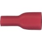 Manchon connecteur plat semi-isole 1,25 mm², 4,8 x 0,8 mm couleur rouge, emballage  :  100 pcs