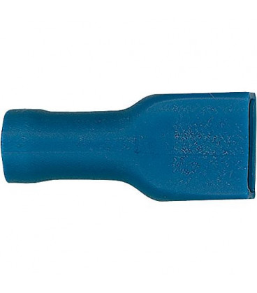 Manchon connecteur plat semi-isole 2,5 mm², 4,8 x 0,8 mm couleur bleu, emballage  :  100 pcs