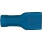 Manchon connecteur plat semi-isole 2,5 mm², 4,8 x 0,5 mm couleur bleu, emballage  :  100 pcs