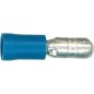 Fiche coaxial semi-isolee 2,5 mm², 4,0 mm Couleur bleu, emballage  :  100 pcs