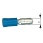 Fiche coaxial semi-isolee 2,5 mm², 4,0 mm Couleur bleu, emballage  :  100 pcs