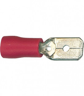 Cosse de cable T CON.MH jusqu'a 1,5 mm², 2.8 x 0,8 mm rouge 100 pcs