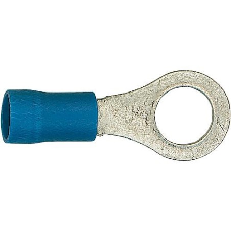 Cosse de cable en forme de bague isolee, 2,5 mm², 3,2 mm Couleur bleu, emballage  :  100 pcs