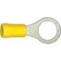 Cosse de cable en forme de bague isolee, 5,5 mm², 10,3 mm Couleur jaune, emballage  :  100 pcs