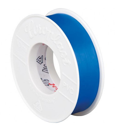 Rubant isolant pour l'electricite bleu largeur 15 mm longueur 10 metres