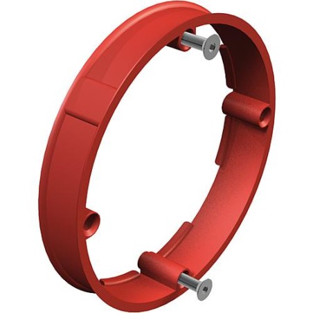 Bague d'ajustement pour mur plein, diam. 60 mm, p : 12mm, rouge type UG 60 PA/12, UE  :  25 pcs