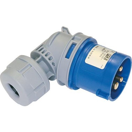 CEE Prise coudée Twist TT 230V/16A, IP44, sans vis