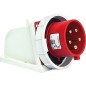 CEE-Prise murale 32A, 400V Twist, IP67, bornes à vis fermtures borgnes incluses