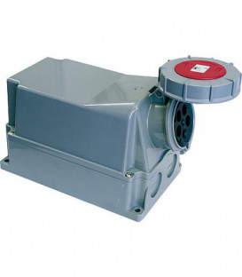 CEE-Prise murale 63A, 400V Power Twist, IP66/67 (grande) fermetures borgnes incluses