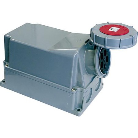 CEE-Prise murale 63A, 400V Power Twist, IP66/67 (grande) fermetures borgnes incluses