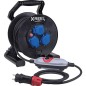 PRCD-S+Enrouleur de cables de securite XREEL 250, 3x prises Schuko, 25m cable, H07RN-F 3 G1,5